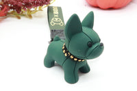 Green Resin Dog Keychain Key Ring