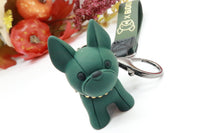 Green Resin Dog Keychain Key Ring