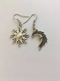 sun and moon earrings, women’s fashion pendant earrings, wild earrings, earrings gift.