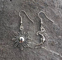 sun and moon earrings, women’s fashion pendant earrings, wild earrings, earrings gift.