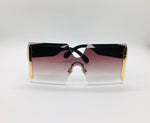 Black Gradient Sunglasses, Fashion Shades, Luxury Frames Eyewear